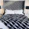 Black Velvet Empress Chinchilla Blanket -King Size (128 Pelts)