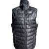 ens Lamb Leather Reversible To Puffer Vest front view