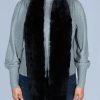 untied black scarf