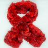 red fur scarf