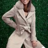 wool coat with detachable collar