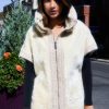 The Galiva - Reversible South West African Astrakhan Coat - Panna - Chinchilla side out - Front