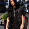 The Galiva - Reversible South West African Astrakhan Coat - Marrone - Chinchilla side out - Front