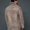 The Rebel reversible merino lamb shearling coat - camel - back