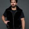 The Thomas reversible mink puffer vest - fur-side out - front