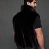 The Thomas reversible mink puffer vest - fur-side out - back