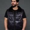 The Thomas reversible mink puffer vest - front