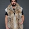 The Henry natural coyote vest - front