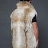 The Henry natural coyote vest - back