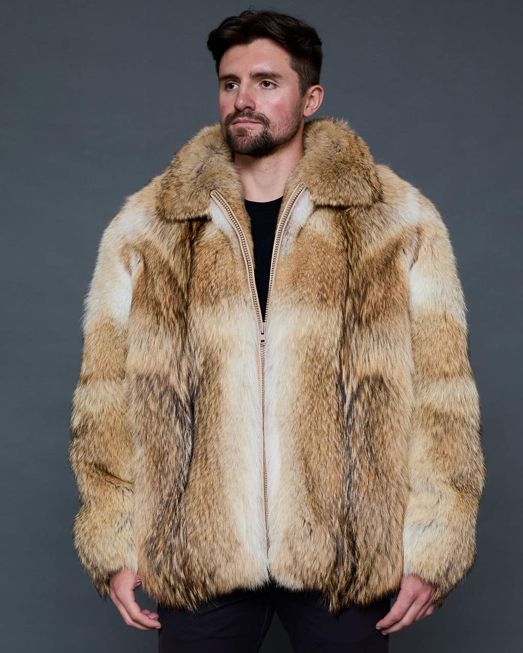 The Ryan coyote bomber jacket - Natural - front