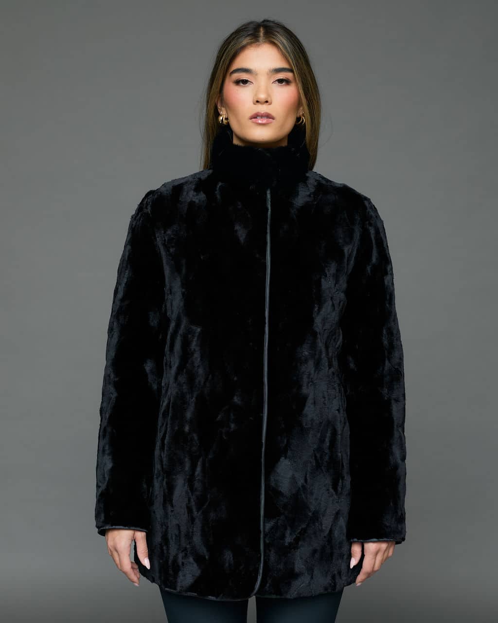 The Ellie - Stylish Reversible Mink Jacket - Sitka Fur Gallery
