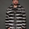 The Mike - Chinchilla - Genuine Argentinian Chinchilla Pelt Jacket - Front