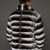 The Mike - Chinchilla - Genuine Argentinian Chinchilla Pelt Jacket - Back