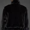 MENS JULIAN MINK JACKET BLACK BACK the back of a man in a black jacket against a grey background