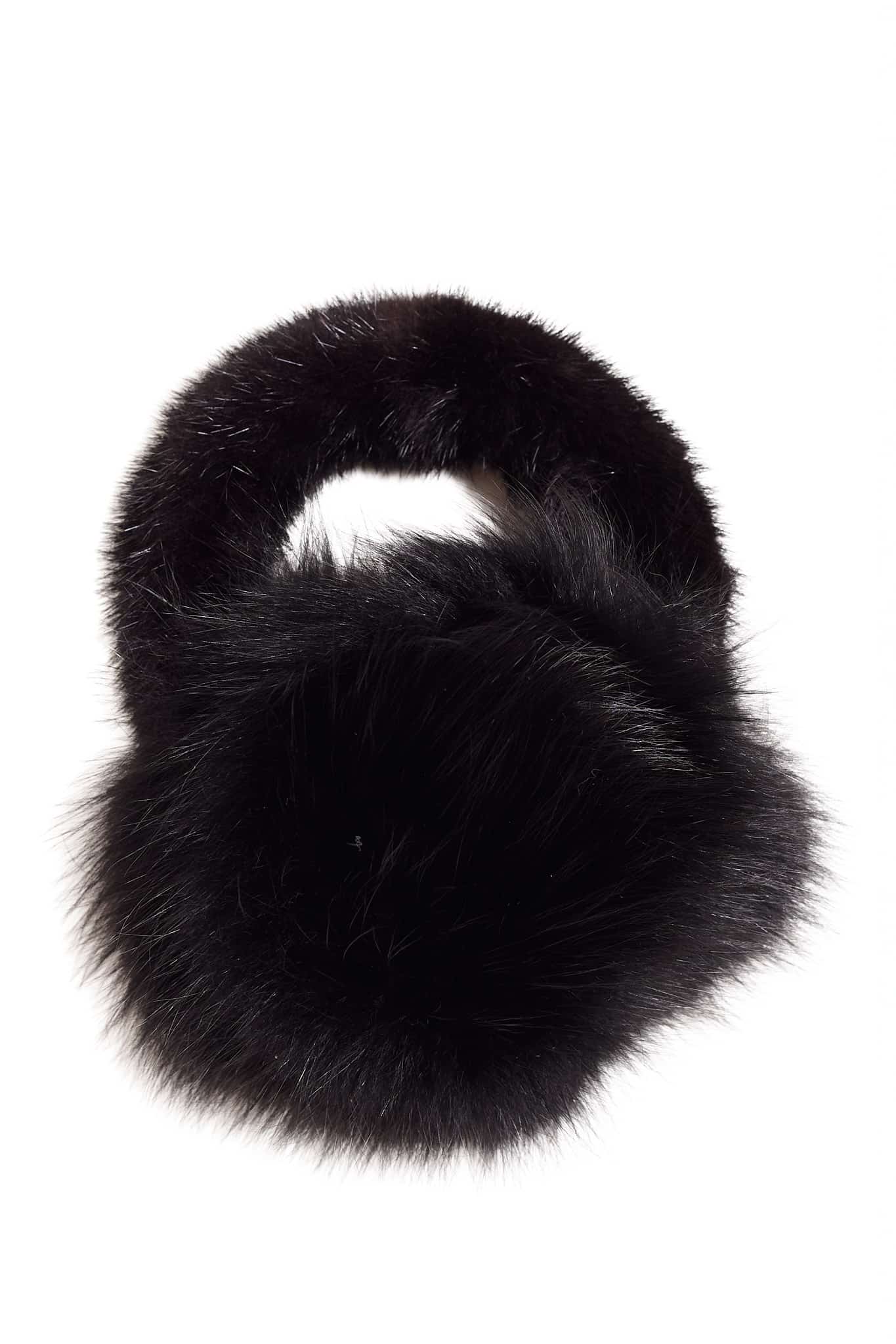 Fox Fur and Mink Fur Earmuffs - Made from Genuine Fur Pelts