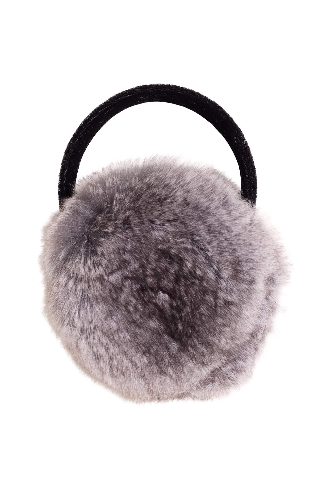 grey earmuffs against a white background