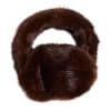 brown earmuffs against a white background
