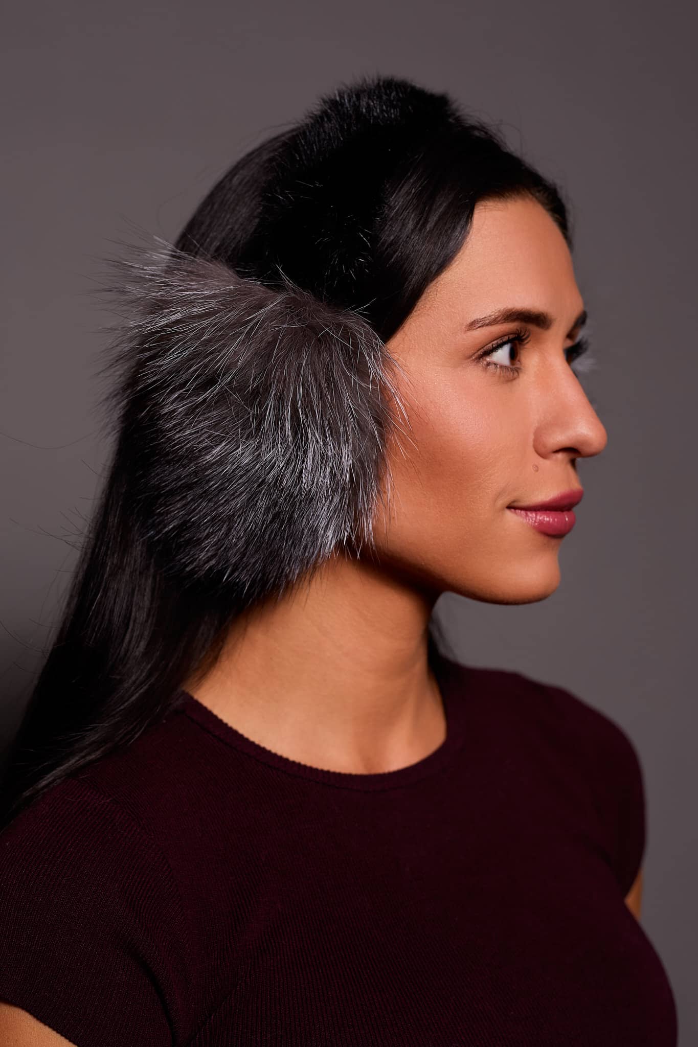 Fox Fur and Mink Fur Earmuffs - Made from Genuine Fur Pelts