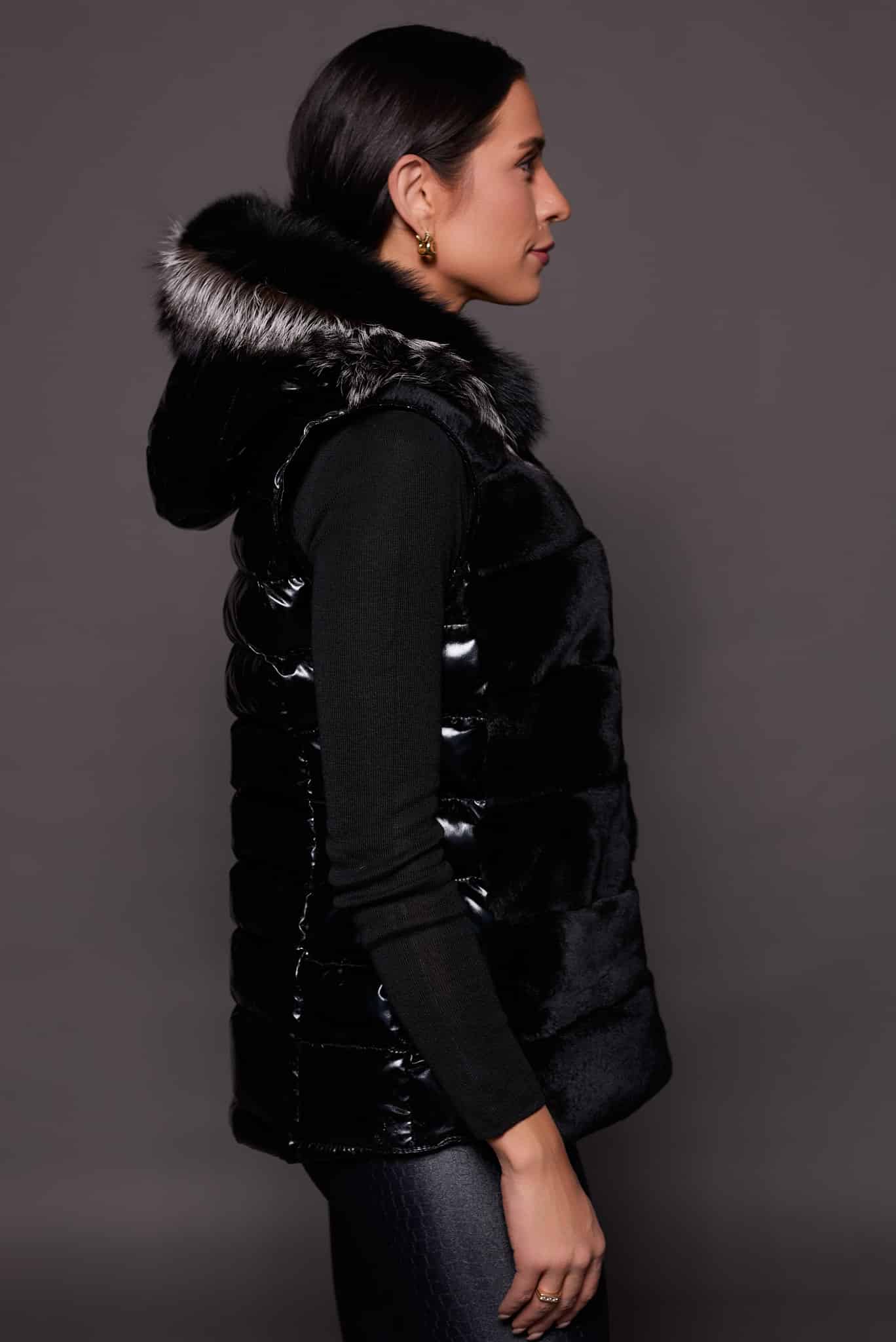 ALMA REX VEST BLACK SIDE