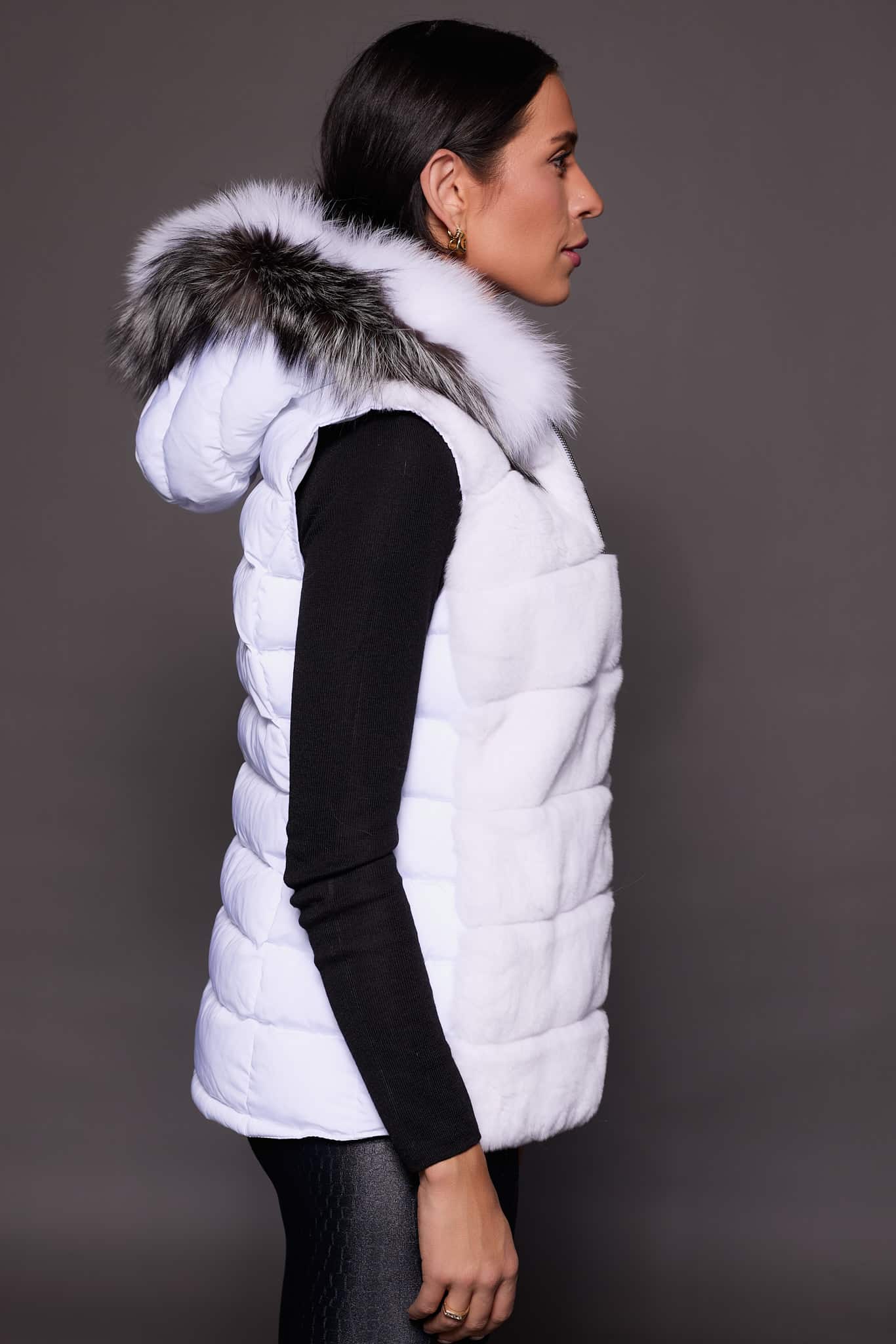 ALMA REX VEST WHITE SIDE