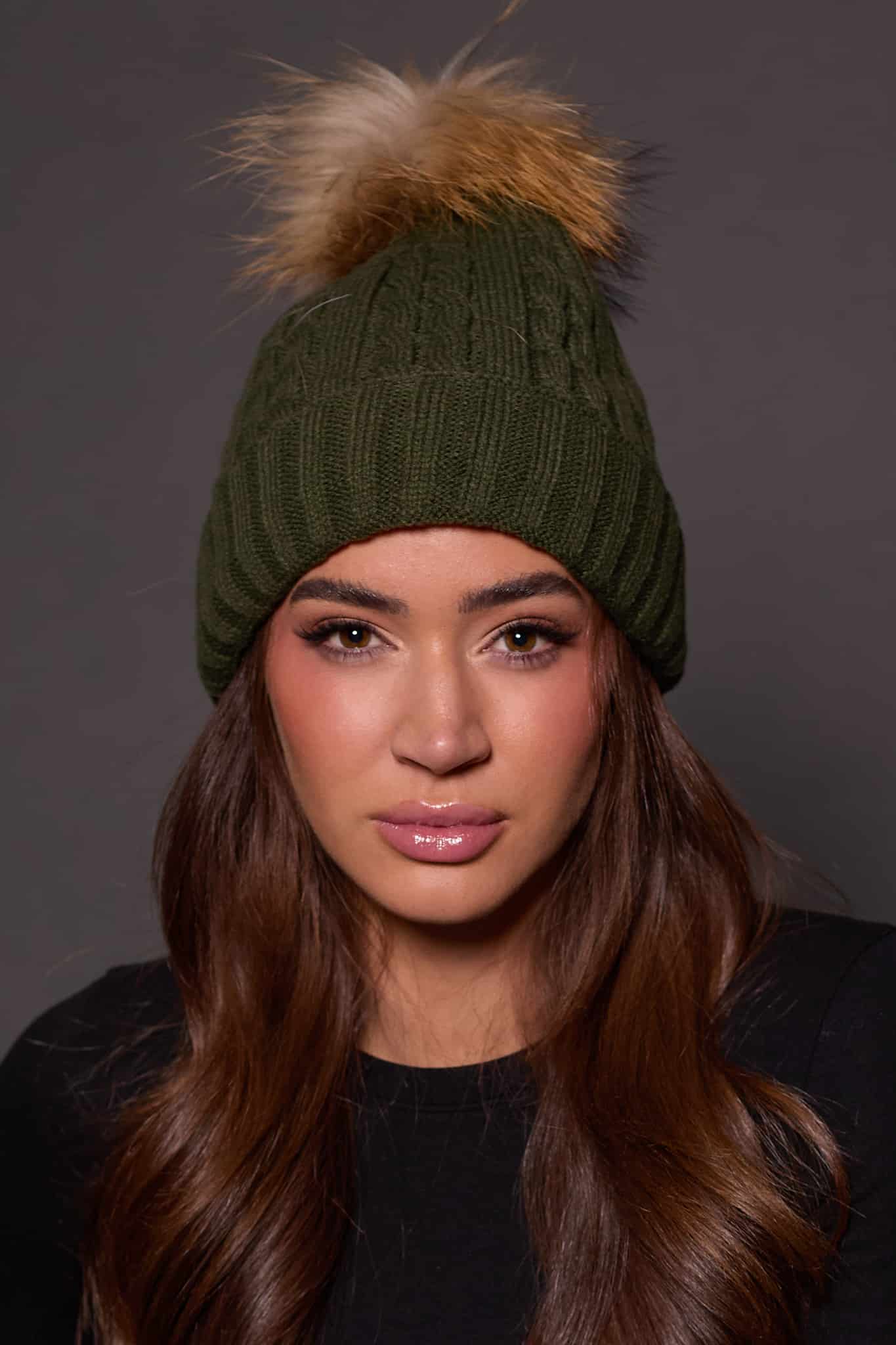 Fox Pom Beanie - Sitka Fur Gallery